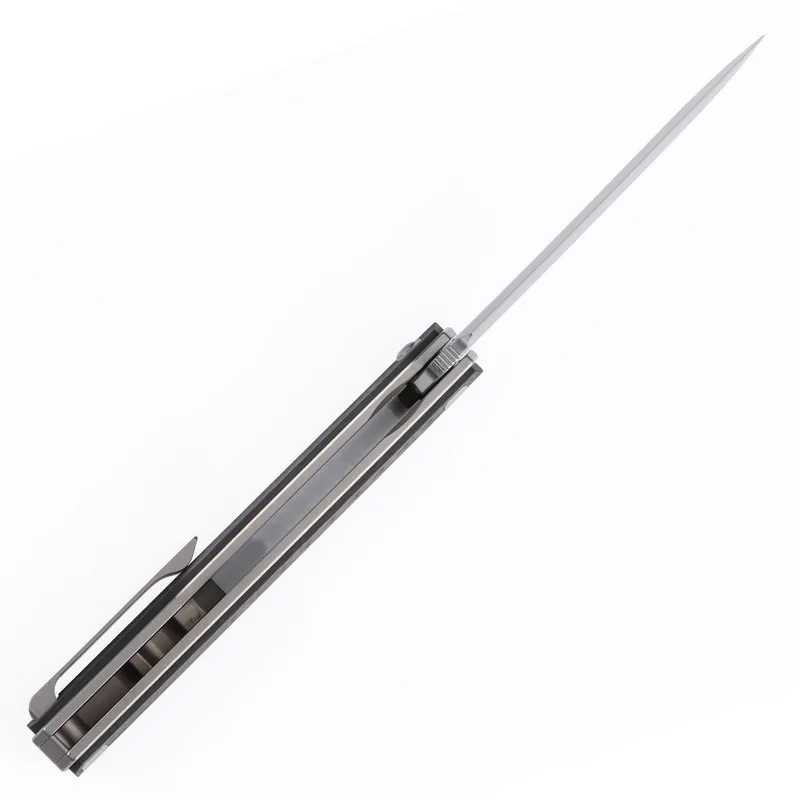 XL Qwaiken тактика Флиппер складной нож Титан + CF ручка M390 лезвие Кемпинг Открытый