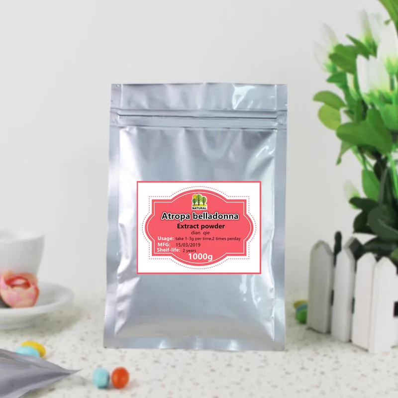 

100g-1000g High-quality pure Atropa belladonna Extract Powder,dian qie,Belladonnae ,scopolamine powder,free shipping