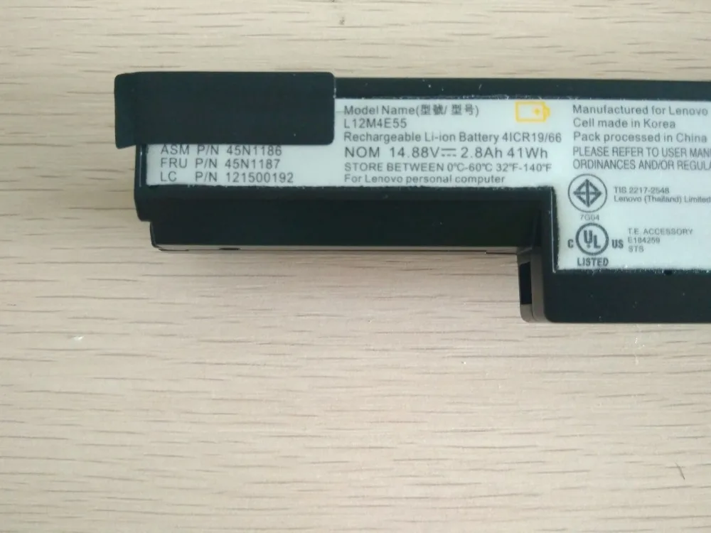 14 88 41WH Подлинная батарея L13S4A01 для Lenovo B40/B50 M4400 L13L4A01 L13M4A01 L12M4E55 45N1186 45N1187 121500192 |