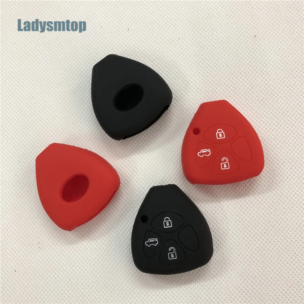 Ladysmtop автомобильный 2 3 4 кнопки силиконовый чехол для ключа Оболочка Чехол TOYOTA