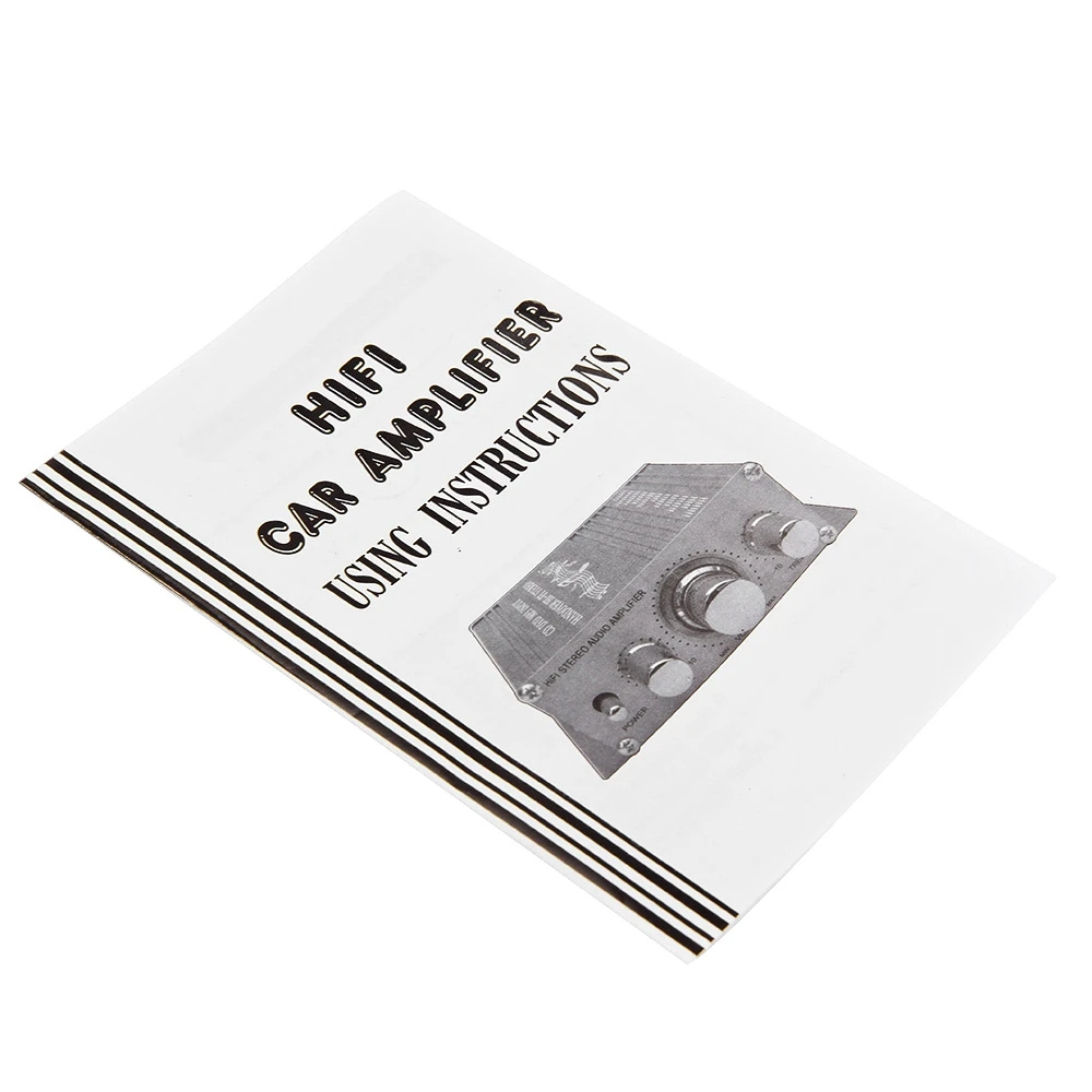 Hi-Fi автомобильный усилитель мощности стерео аудио 12 В мини поддержка CD DVD MP3 вход