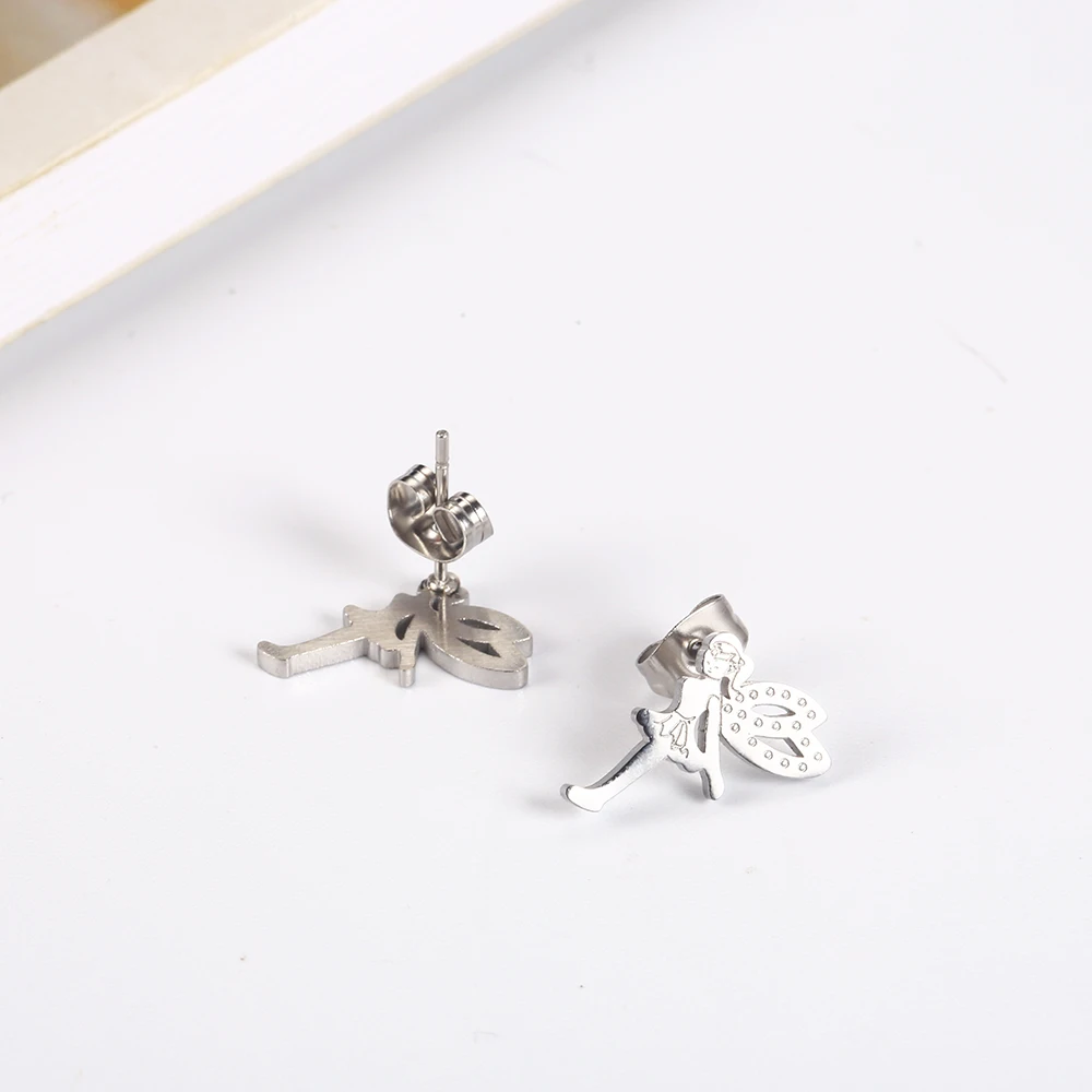 Ожерелье и серьги с крестом OUFEI набор украшений из нержавеющей стали для женщин