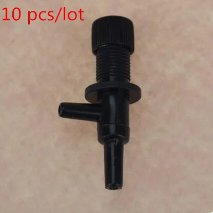 10pcs per lot 10 шт./лот, цветной Регулируемый пневматический насос, переключатель клапана 2/3 способов для аквариума, аксессуары для воздушного насоса 4*6 мм, шланг AA011 - Цвет: 10pcs per lot