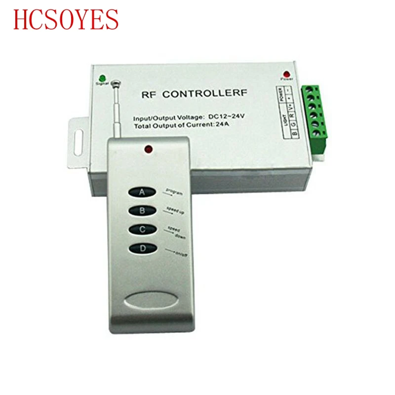 4 Keys RF RGB Controller DC12~24V Led Strip Dimmer 12A/24A/30A Wireless Remote Control Switch for 5050 3825 RGB LED Strip Light enlarge
