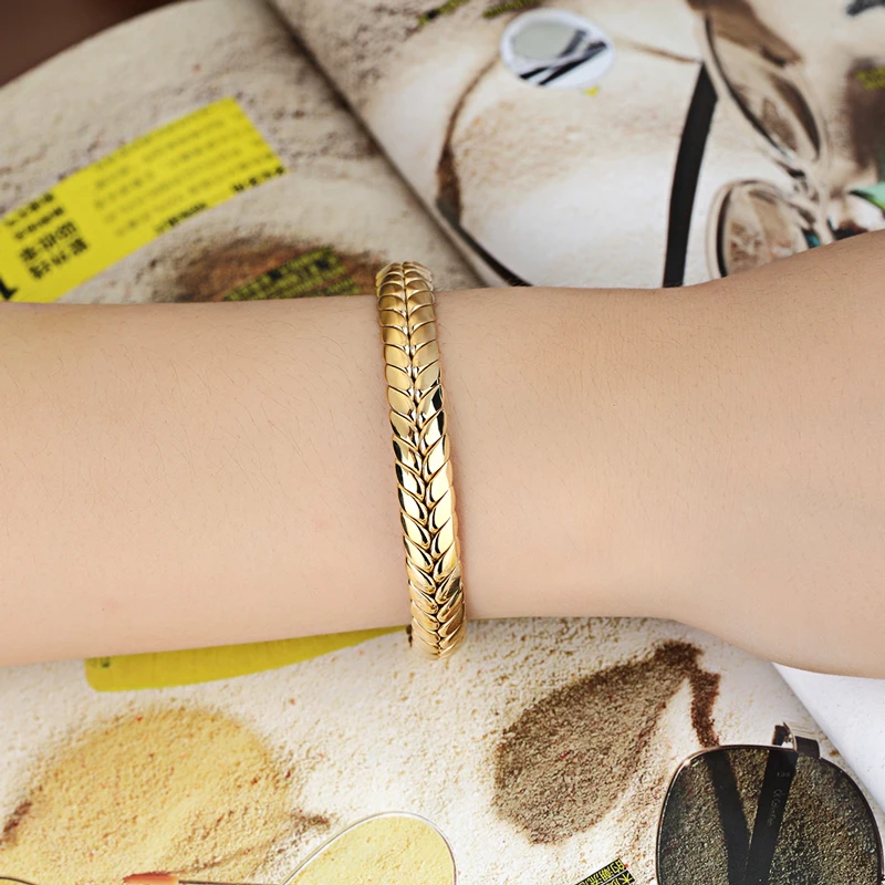 Классический дизайн пшеничный узор высокое качество женский браслет из