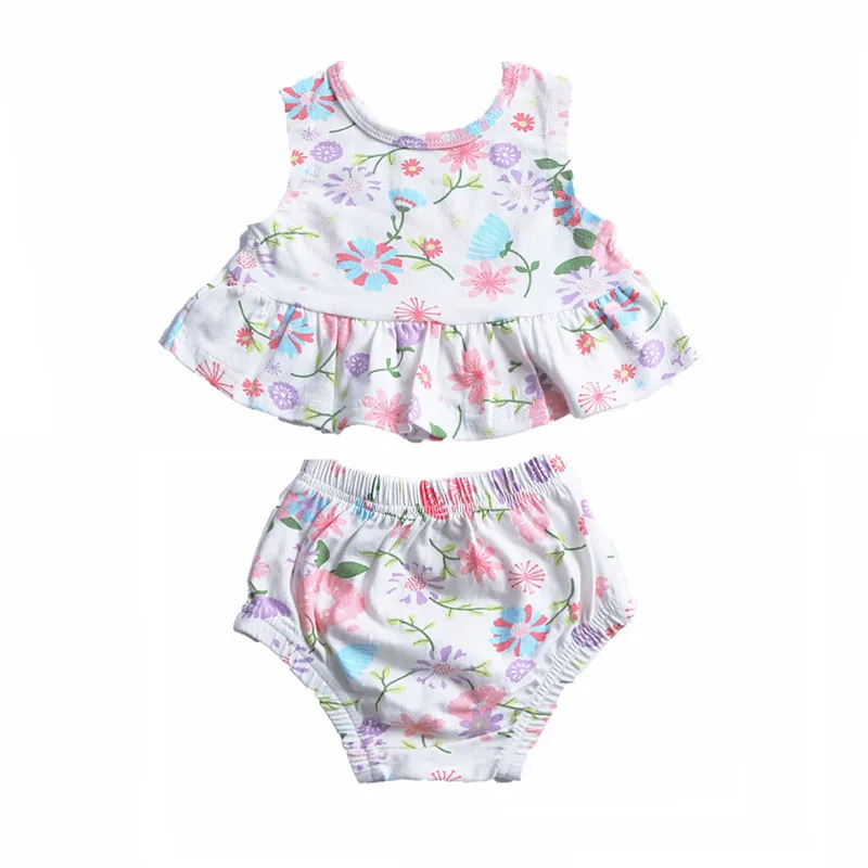 baby clothing set 5 Детские платья От 0 до 3 лет девочек, летние комплекты одежды с цветочным принтом Вечерние наряды на день рождения Одежда для маленьких девочек платье+ повседневные штаны, комплект из 2 предметов для малышей - Цвет: baby clothing set 5