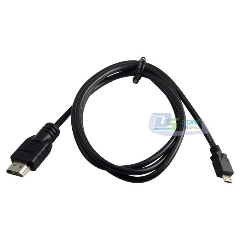 DANSPEED 1 м 3 фута Micro-HDMI Кабель-адаптер USB 2,0 Micro Male-Male M/M HDMI V1.4 подключение ТВ ПК к мобильному телефону кабель