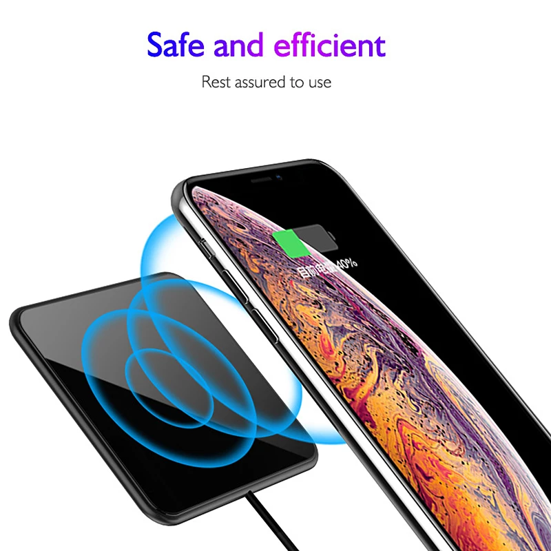Беспроводное зарядное устройство для iPhone Xs Max XR X Samsung интеллектуальный