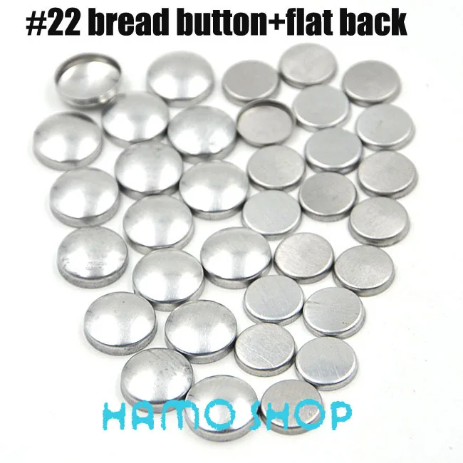 

Free Shipping 100 Sets/lot #22 1.3cm/13mm Bread Shape Round Fabric Covered Cloth Button Cover Metal Jewelry Accessories