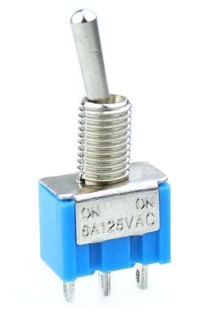 10 шт. тумблер MTS-102 3-контактный Вкл/вкл PDT 6A 125VAC/3A 250VAC мини-рычаг переключателя
