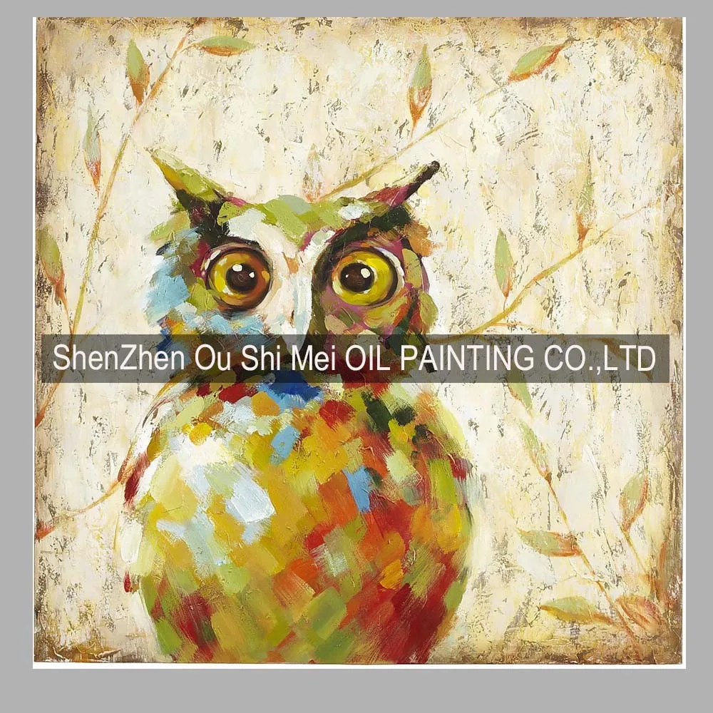 Картина маслом на холсте мультяшное животное ручная работа современные