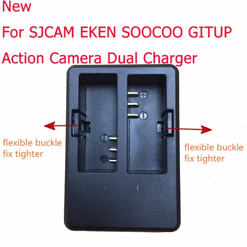 Tekcam 3x1050 мАч для SJCAM SJ5000 батарея+ двойное зарядное устройство SJ4000 SJ5000x M10 dbpower ex5000 Soocoo Gitup Git2 Экшн-камера