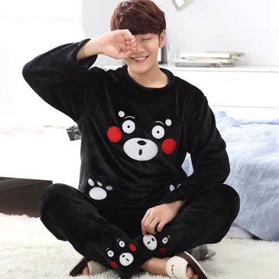 Женские пижамы, пижамы для взрослых Kumamon, унисекс, для пары, Мультяшные, унисекс, косплей, пижама с животными, зимняя одежда для сна, костюм для дома - Цвет: men