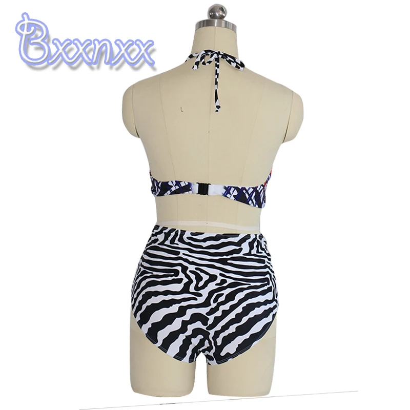 2016 Старинные Печати Племенной One Piece Купальник Женщины Высокого Среза Монокини