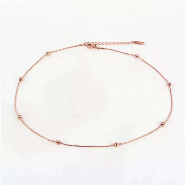 rose gold YUN RUO, розовое золото, серебро, цветная змеиная цепь, колье, ожерелье, титановая сталь, ювелирные изделия для женщин, подарок на день рождения, никогда не выцветает, Прямая поставка - Окраска металла: rose gold