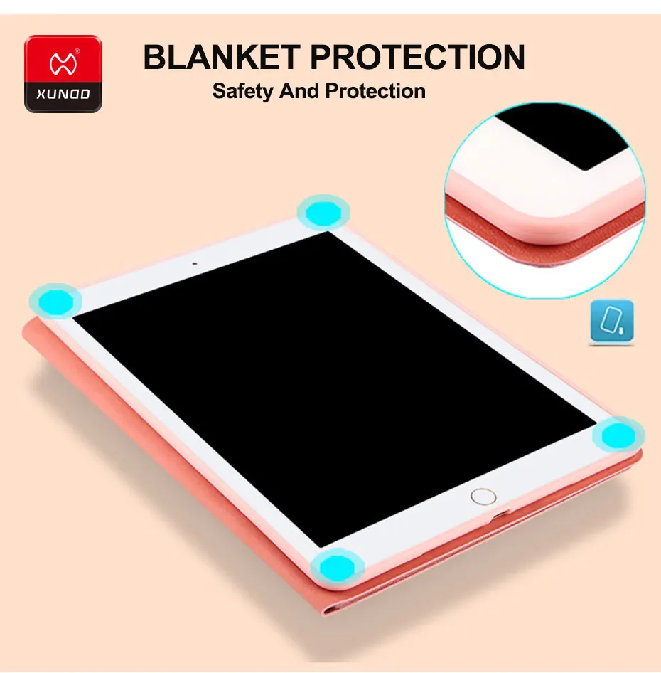 Роскошные кожаные Smart Cover для iPad Pro 9,7 дюйма mini 1234 Air 2 планшет ударопрочный 360 Защитный чехол Магнит до сна