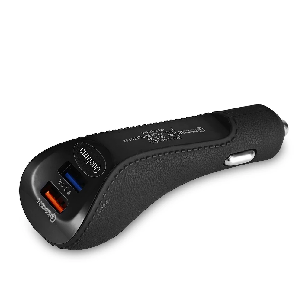 Портативный Quick Charge 3 0 двойной usb порт автомобильное зарядное устройство