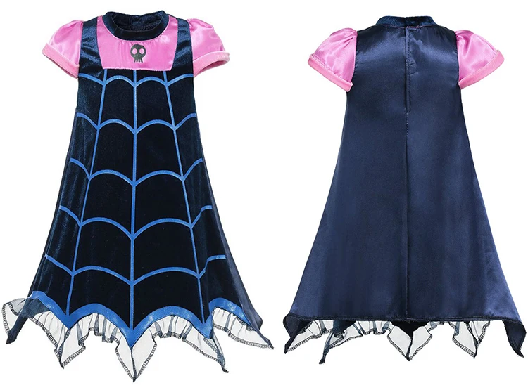 Одежда для девочек Vampirina костюм вампира Косплэй Детские платья для вечеринки на Хэллоуин; Карнавальный костюм для детей модные вечерние платья для девочек; уличная одежда