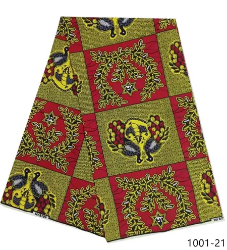 1001-21 Последние 6 ярдов Африканские Восковые принты kente Ткань Горячая африканская Анкара восковая ткань полиэстер восковые принты для вечеринки 1001 - Цвет: 1001-21