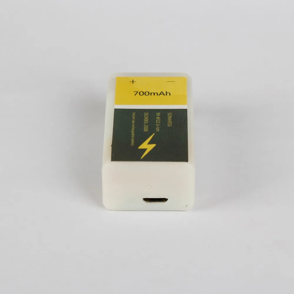 SORAVESS перезаряжаемые 6F22 литий ионный 9 В в Usb батарея батарейки 700 мАч сотовый для