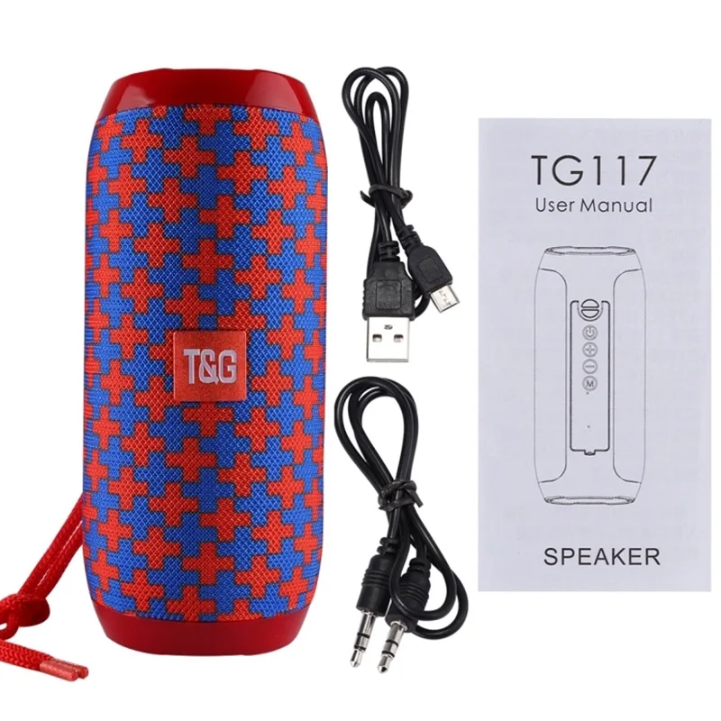 10 Вт TG117 Bluetooth портативный динамик беспроводной наружная Колонка сабвуфер