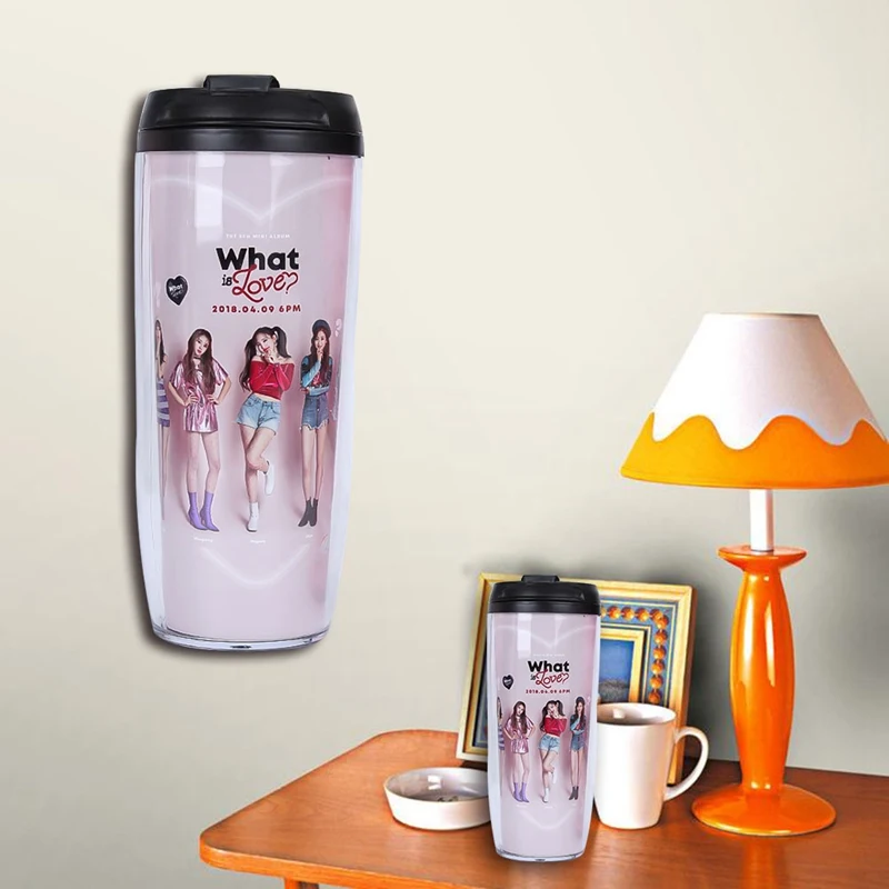 Kpop What is Love Album Curve 2 слоя бутылки для воды для туристического похода портативный лагерь для восхождений бутылки