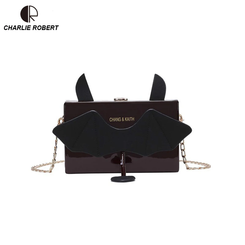 

2019 New Fashion Little Devil Wings Casual Women Lady Hasp Shoulder Bags Appliques Three Colors Hasp Soft Crossbody Bags Flap