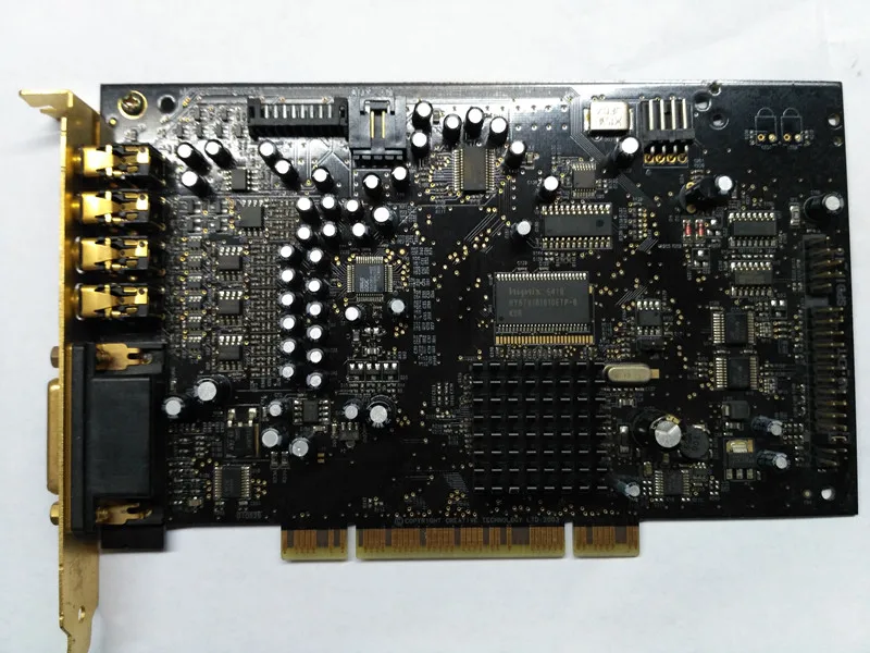 Оригинальная креативная X-ray Fi музыка Xtreme SB0460 звуковая карта 7,1 Звуковая карта DTS декодирование, позолоченный HIFI для энтузиастов