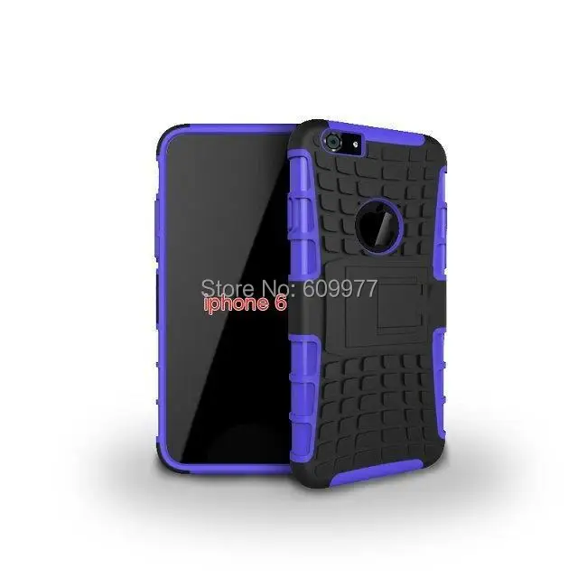 For iPhone 6 4.7 Plus 5.5 2 in 1 Rugged Hybrid Heavy Duty Robot TPU Hard Back Armour Case Kickstand Cover |