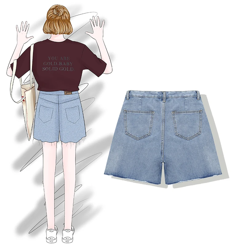 2018 Новые Модные Женская взрослая одежда свободно керлинг высокая талия для