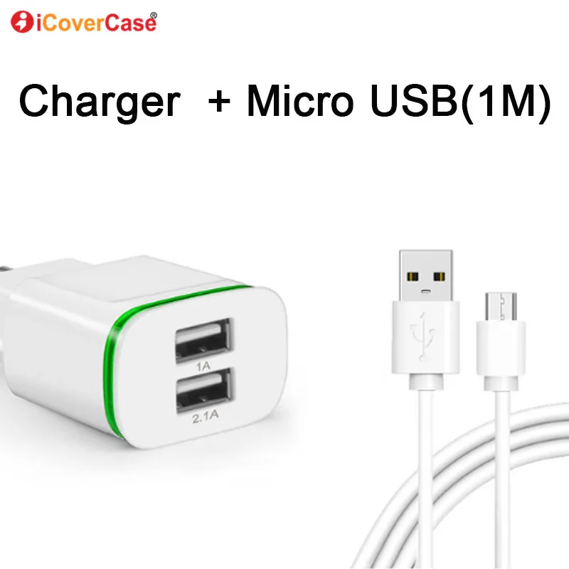 5V 2.1A EU US Plug два порта легкое зарядное устройство для Xiaomi Redmi Note 3 4 4A 4X 5 Pro 5A Plus кабель