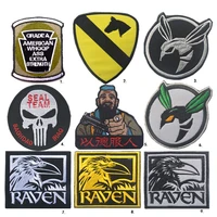 100 embroidered armband patch for clothing bag hat high quality epaulettes raven warrior punisher mammon viking badges patches