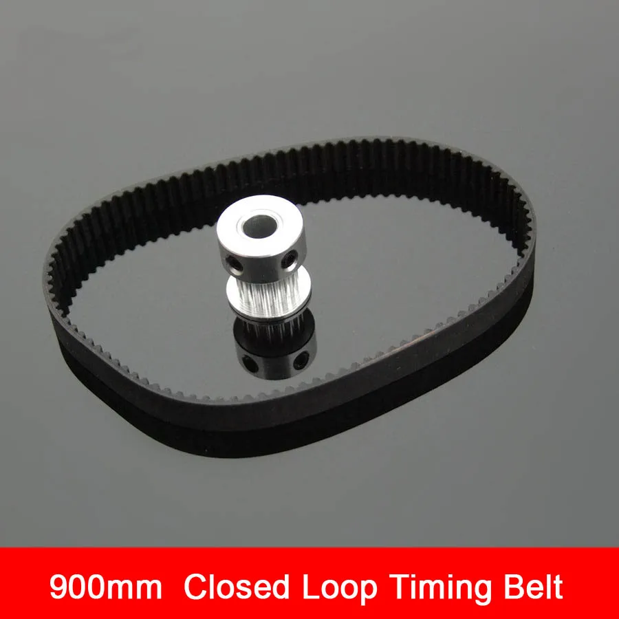 

Black Rubber 2GT-6 900mm Perimeter Timing Belt 6mm Width Closed Loop Synchronous Belt Transmission Accessories