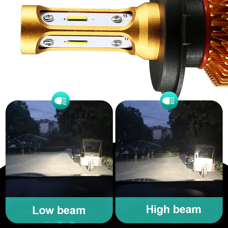 ROADOT H4 Turbo Bi Beam Автомобильный свет Автомобильные светодиодные фары H1 H11 H8 H9 9006