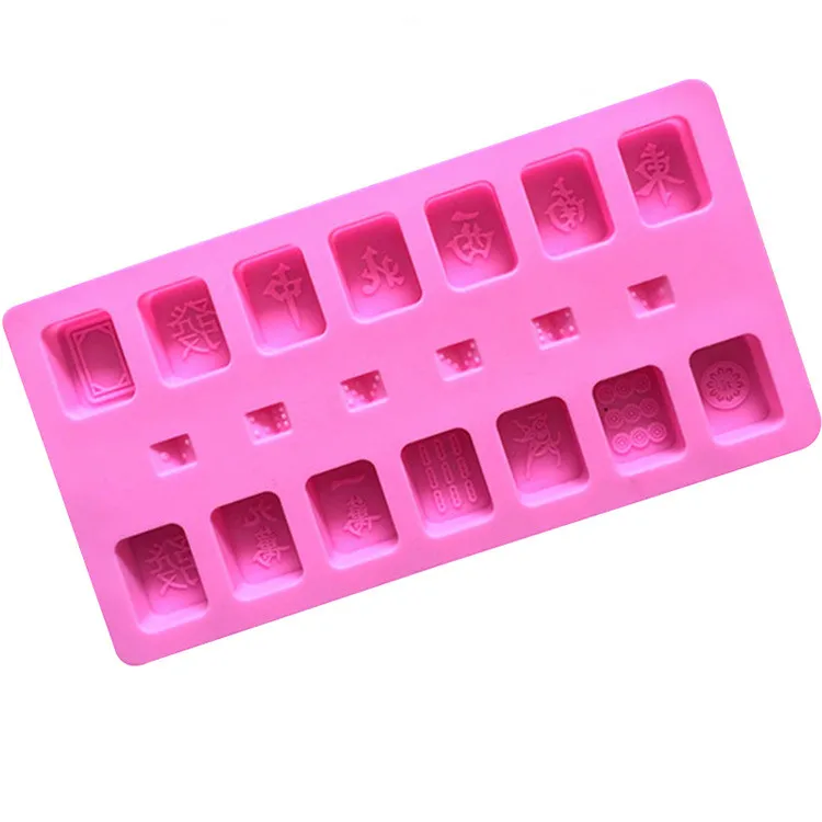 Еда gradeMahjong 3D Силиконовые шоколадные формы конфеты печенья выпечки плесень