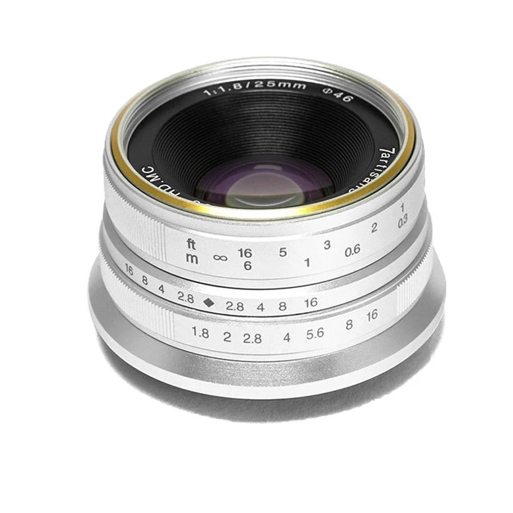 7 ремесленников 25 мм f1.8 Prime объектив для всех одиночных серий E Mount Canon EOS M Mout Micro 4/3
