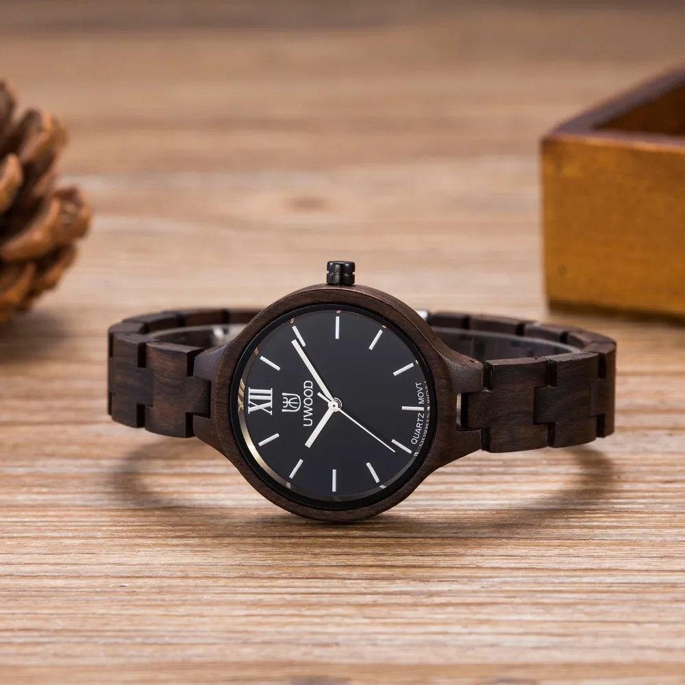 

2018 Luxury Brand Uwood Wooden Watches Women Casural Fashion Retro Wood Watch Women Wristwatch Ladies Quartz-Watch Relojes Mujer