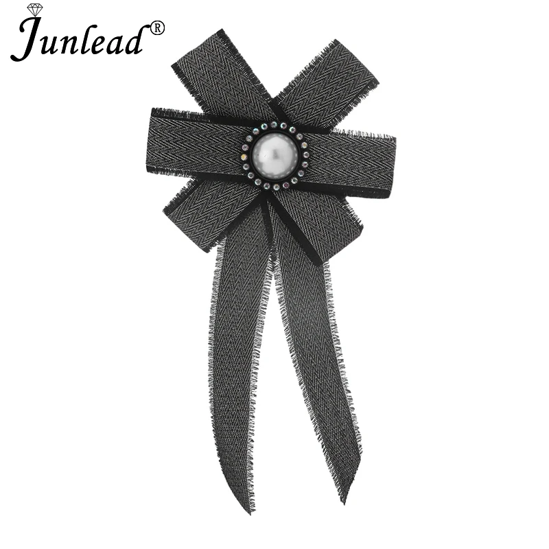Junlead хит продаж модный дизайн брошь из ткани с бантом и лентой ювелирное изделие