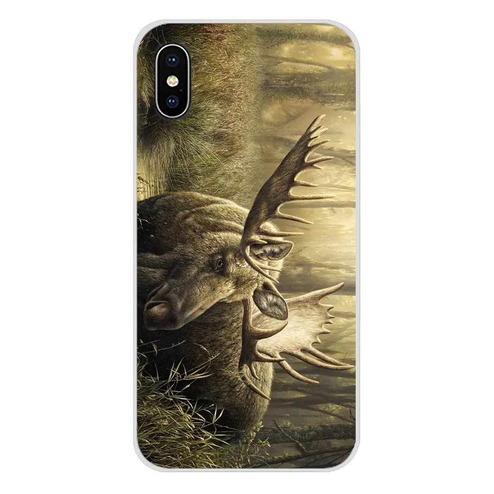 Животное Аляска Булл Moose аксессуары чехол для телефона Чехлы Apple iPhone X XR XS MAX 4 4S 5 5S 5C