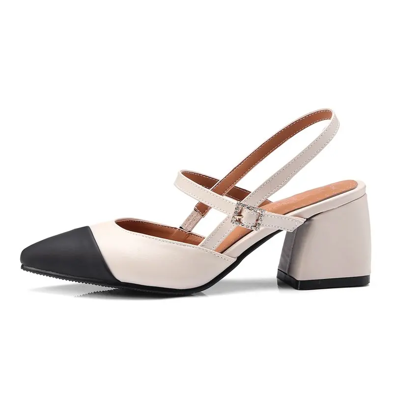 FAMSO/Новинка 2019 года женские босоножки модная обувь на каблуке-копытце сандалии