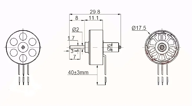 RC хобби аксессуары 10g бесщеточный двигатель outrunner 1811 2000KV 3800KV для радиоуправления мини самолета