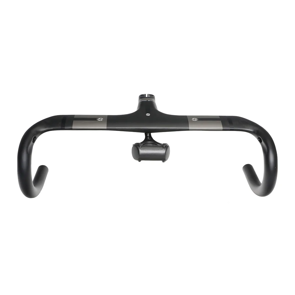 Купить 2017 г., TOSEEK, руль для дорожного велосипеда из углеродного волокна со встроенным Карбоновым стержнем 28,6 мм, запчасти для велосипеда