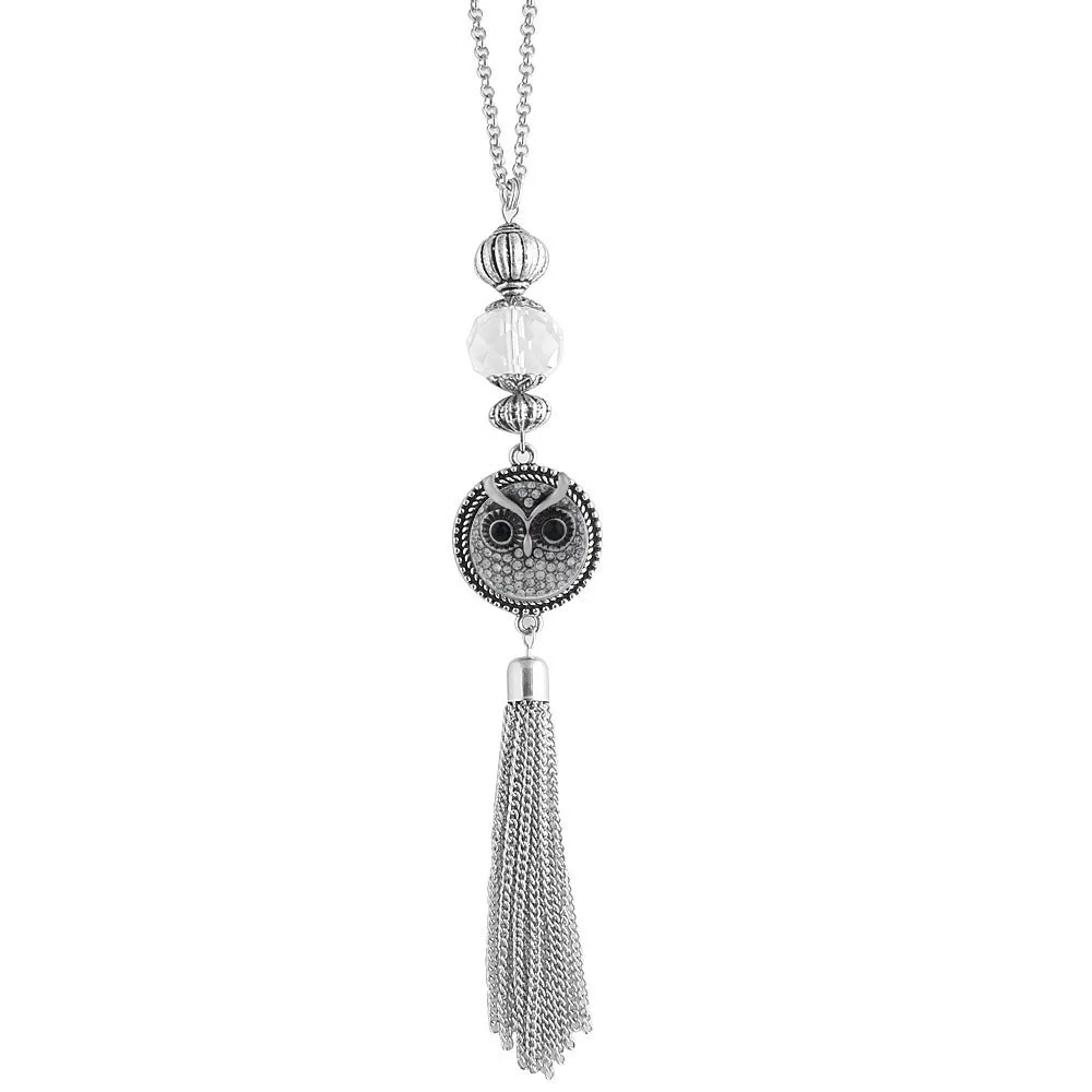 KB0510KB7956 Partnerbeads, новинка, трендовая цепочка, этническое ожерелье с кисточкой, женское ожерелье с подвеской, s, металлический сплав, кнопки, ювелирные изделия, 18 мм, колье - Окраска металла: KB0510KB7956
