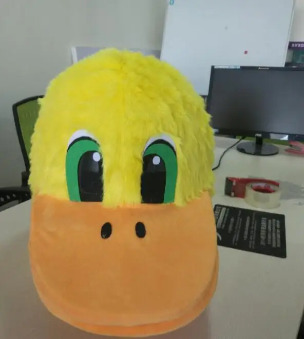 Ohlees Желтая Утка Птица талисман костюмы для взрослых распродажа Хэллоуин