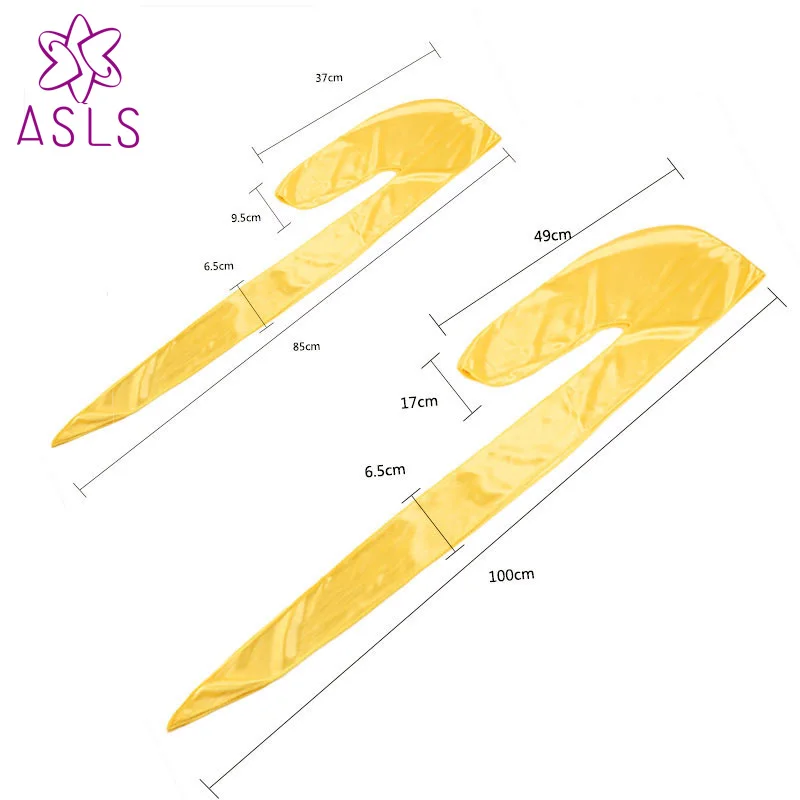 

2pcs/lot kids laser durag Unisex Silky Durag Long Tail And Wide Waves For men Colorful Wide Parent-child suit durag