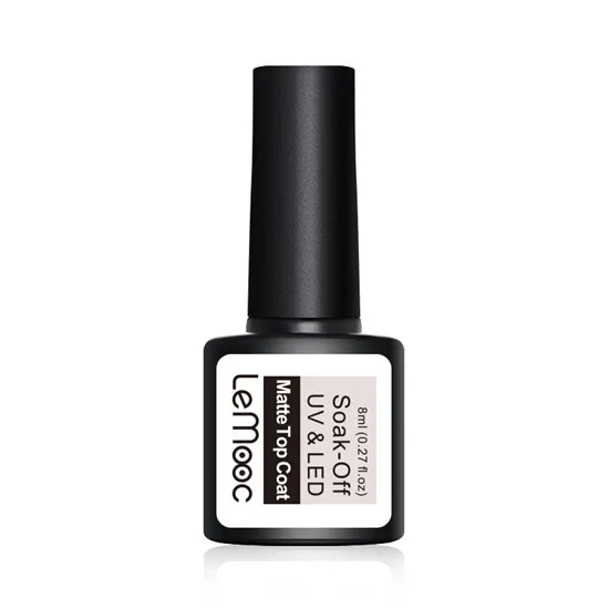 Matte Top Coat LEMOOC 8 мл голографический Гель-лак для ногтей 3D Гель-лак кошачий глаз замачиваемый УФ-гель для ногтей лазерный блеск для ногтей Laquer - Цвет: Matte Top Coat