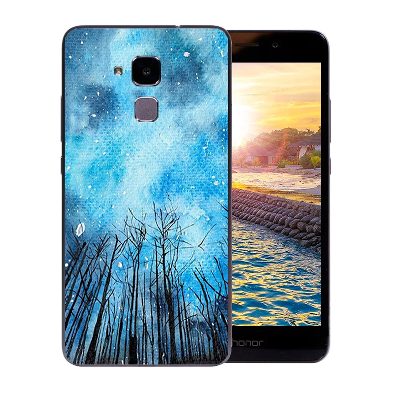 5 2-дюймовый чехол для телефона Huawei Honor 5C прозрачный мягкий силиконовый 7 Lite GT3
