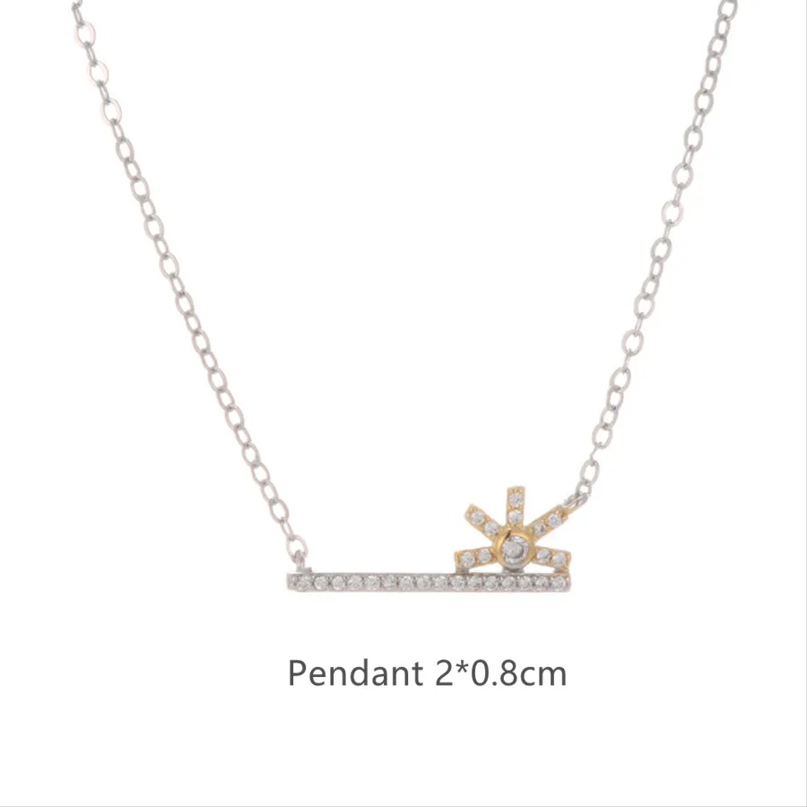 

Necklaces & Pendants For Women Fashion Lady Sunflower Cubic Zirconia Jewelry Accessories