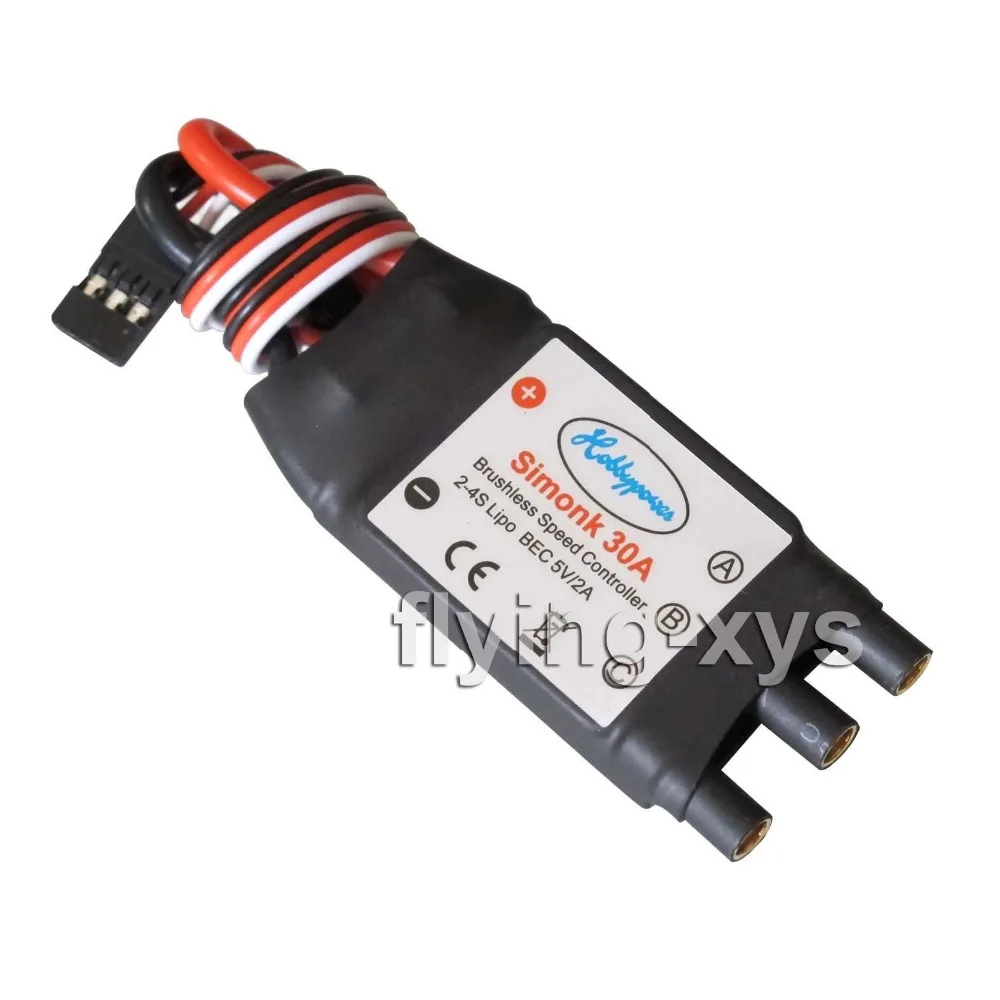 Регулятор скорости Hobbypower SimonK 30A ESC бесщеточный BEC 5 В 2 А для квадрокоптера