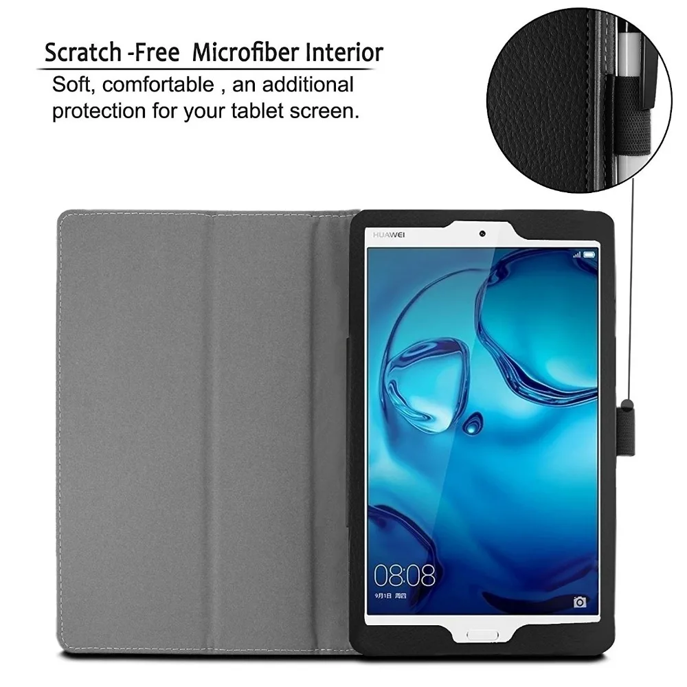 Чехол-книжка CucKooDo из искусственной кожи с подставкой умный чехол для Huawei MediaPad M3 8 0